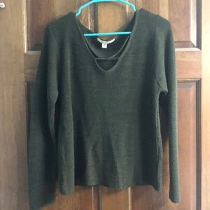 Olive Green Knit Sweater